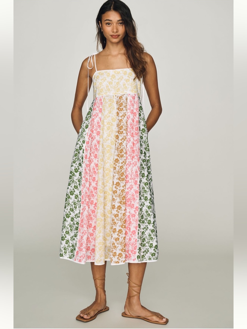 NWT English Factory Colorblock Midi Dress